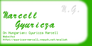 marcell gyuricza business card
